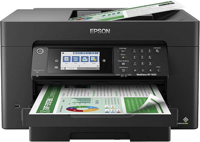 Epson Workforce Pro WF-7820 Wireless All-in-One Wide-Format Inkjet Printer