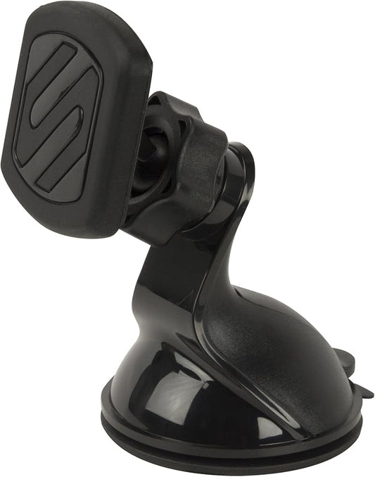 Scosche MAGWSM2 MagicMount Magnetic Suction Cup Mount for Car Windshield or Dashboard, 360° Adjustable Magnet Head, Universal Cell Phone Holder for Car, Compatible with iPhone, Samsung & All Devices