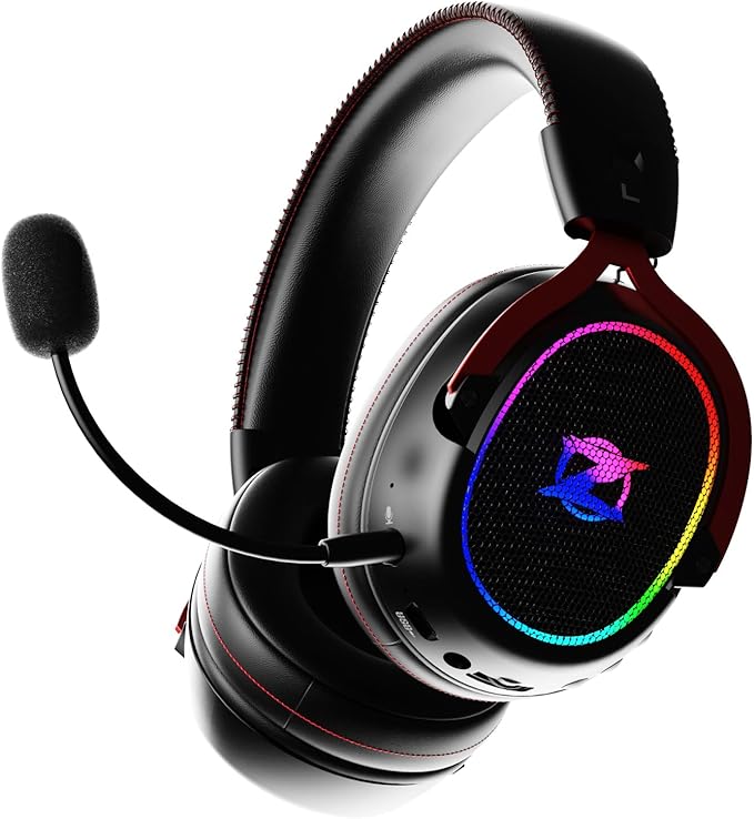 Wireless Gaming Headset for PC, Ps5, Ps4,Phone,Switch,Tablet- 2.4GHz Wireless Headphones with <25ms Ultra-Low Latency & 40Hrs Playtime for Immersive Game Competition Choice
