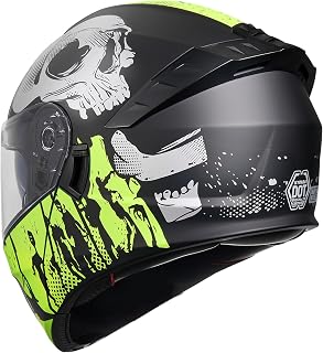 KYPARA Motorcycle Dual Visor Flip up Modular Full Face Helmet with DOT Certification of Impressionism - Image 1