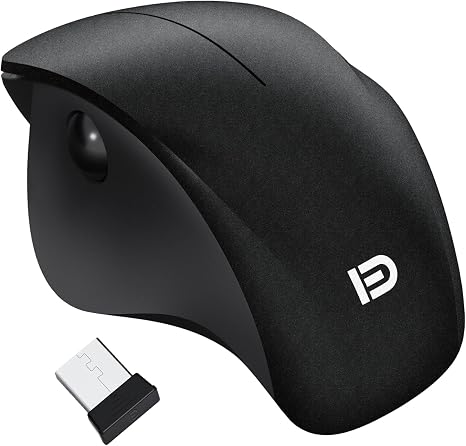 Wireless Ergonomic Mouse, Thumb Side Scroll, Quiet Click