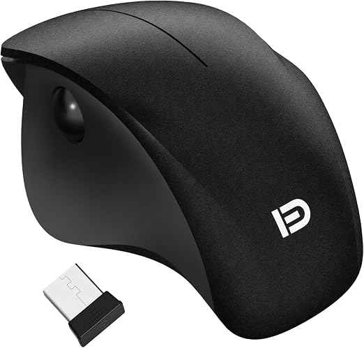 Wireless Ergonomic Mouse, Thumb Side Scroll, Quiet Click