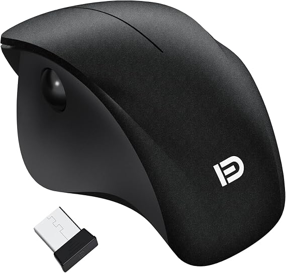 Wireless Ergonomic Mouse, Thumb Side Scroll, Quiet Click