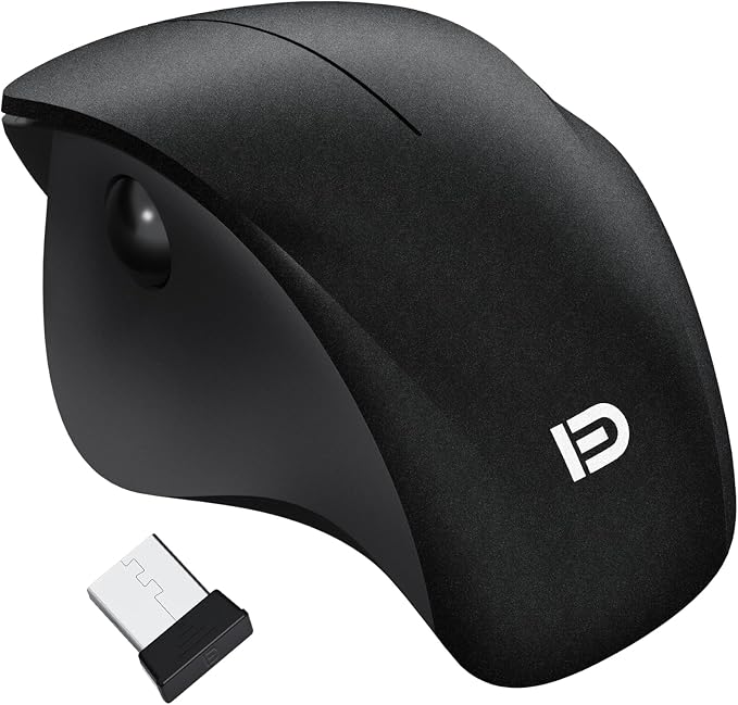 Wireless Ergonomic Mouse, Thumb Side Scroll, Quiet Click