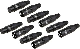 CableCreation 5pcs 3Pin XLR Male+5pcs Female, Mic Adaptor Connector 10Pair - Image 1