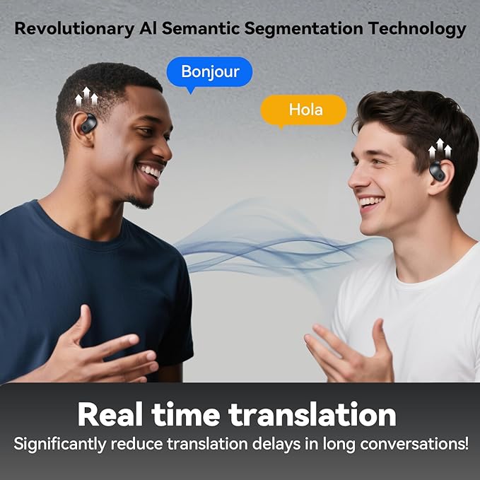 Ai Translation Earbuds Real Time 144 Languages Translator Earbuds Real Time Translating Ai Headphones Language Translation AudíFonos Traductores Traductor De Ingles EspañOl