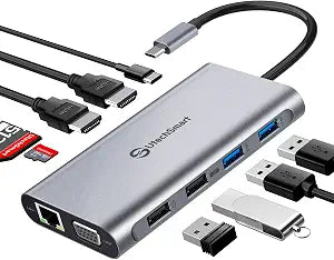 UtechSmart USB C Docking Station, Dual Monitor, Laptop Docking Station - Image 1