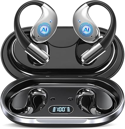 AI Translation Earbuds Real Time, 164 Language Translator Earbud 3-in-1 Bluetooth 5.4 Translator Earbuds with 6 Translation Modes, 60H Translators Headphones with APP for Travel Business, Matte Black