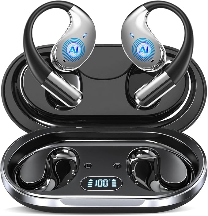 AI Translation Earbuds Real Time, 164 Language Translator Earbud 3-in-1 Bluetooth 5.4 Translator Earbuds with 6 Translation Modes, 60H Translators Headphones with APP for Travel Business, Matte Black