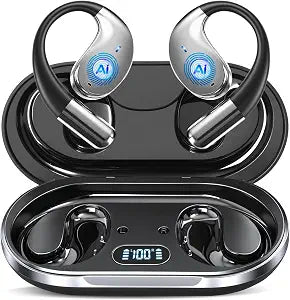 AI Translation Earbuds Real Time, 164 Language Translator Earbud 3-in-1 Bluetooth 5.4 Translator Earbuds with 6 Translation Modes, 60H Translators Headphones with APP for Travel Business, Matte Black