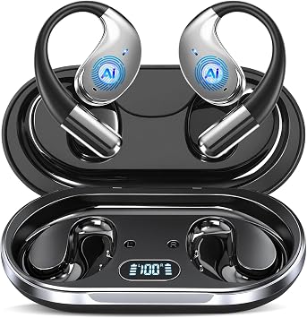 AI Translation Earbuds Real Time, 164 Language Translator Earbud 3-in-1 Bluetooth 5.4 Translator Earbuds with 6 Translation Modes, 60H Translators Headphones with APP for Travel Business, Matte Black