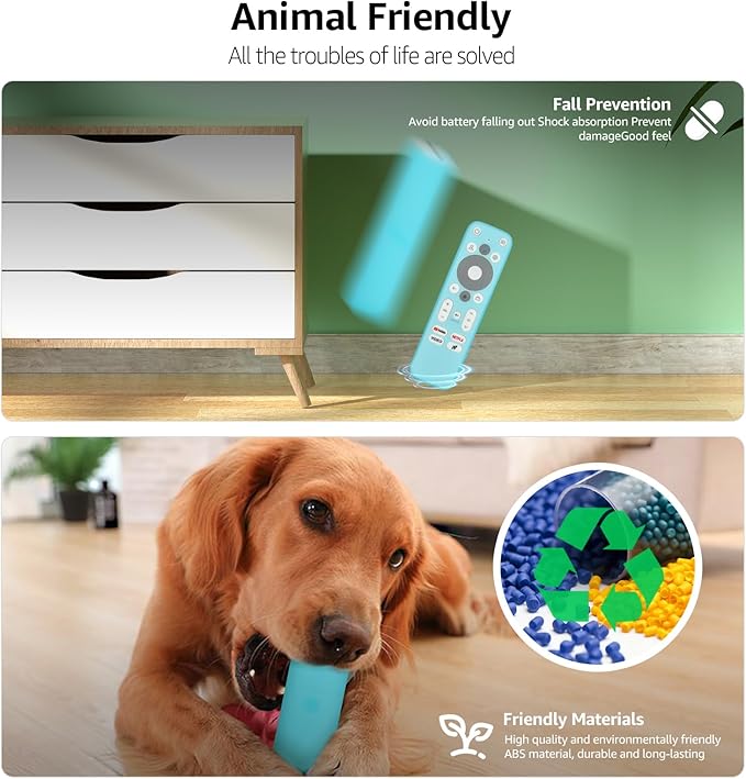 [Glow Blue] Luminous Remote Cover Compatible with Onn Android TV 4K UHD Stick TV Box 100024646 100026240 Remote Controller Lightweight Anti-Slip Skin-Friendly Silicone Skin Sleeve