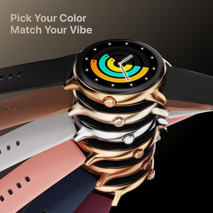 Fire-Boltt Phoenix Pro 35.3mm (1.39 inch) Bluetooth Calling Smart Watch, AI Voice Assistant, Metal Body with 120+ Sports Modes, SpO2, Heart Rate Monitoring (Black).