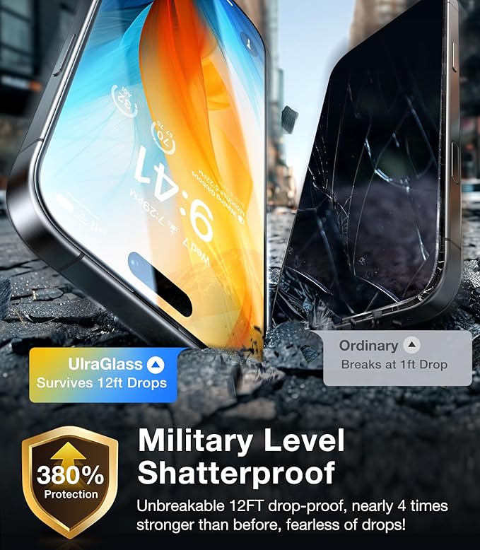 UltraGlass for iPhone 16 Pro (Screen Protector+ Camera Protector) Natural Titanium