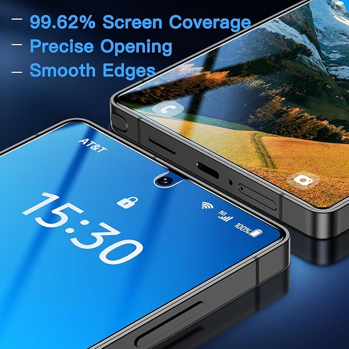 Uyiton for Samsung Galaxy S25 Ultra Screen Protector -[Anti-Blue Light] [Easy to Install] Shatterproof Full Coverage [Case Friendly] 9H Tempered Glass Screen Protector, 2 Pack [video game]