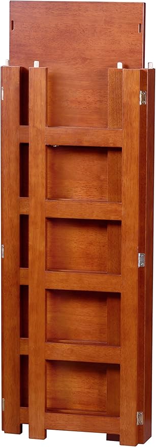 Niche Flip Flop Square Folding Bookcase, 34-inch, Cherry