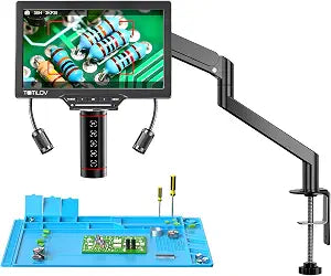 TOMLOV Autofocus Digital Soldering Microscope, 10.1" TM3K-AF Max Coin Scope
