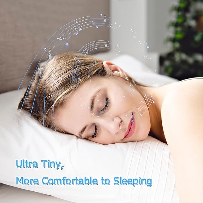 Side Sleeper Earbuds, Wireless Earbuds for Sleeping, Suitable for Small Ear, Stereo Sound, Fast Charging with Charging Case