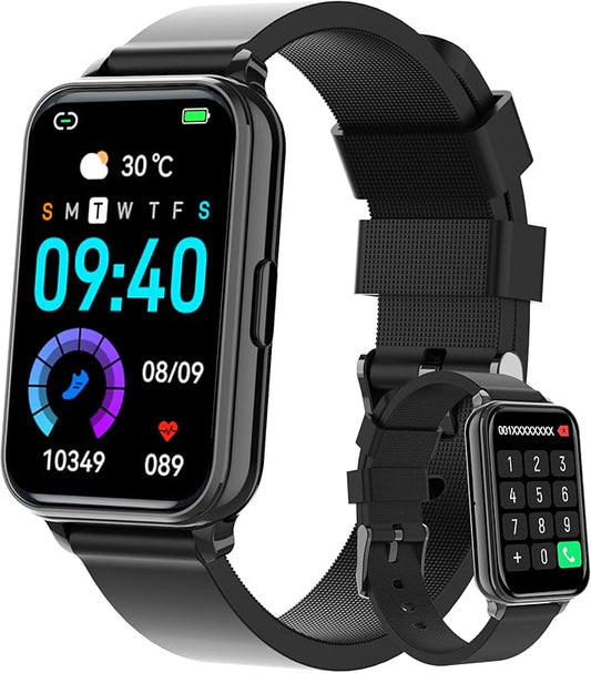 Smart Watch Fitness Tracker Make/Answer Calls for Women Men with Heart Rate Blood Oxygen Sleep Monitor Sports Modes Step Calorie Counter IP68 Waterproof for Android Phones and iPhone