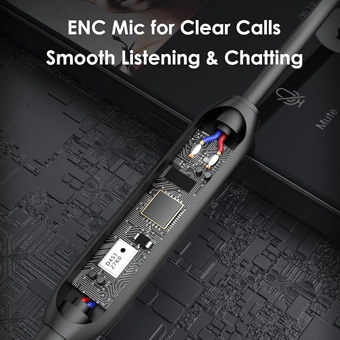 Wired Gaming Earbuds with ENC Microphone, USB C 7.1 Gaming Headphones Surround Sound in-Line Controller Hi-Res Audio Compatible with PC, Tablet, Phone, Pad, VR