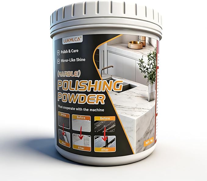 Marble Polishing Powder, Granite Countertop Polish - Suitable for All Kinds of Stone, Countertops, Floors Polishing | Restore and Enhance Stone Natural Brilliance (1 kg)