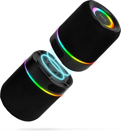 iHome 2-in-1 Portable Wireless Bluetooth Speaker with RGB Lights