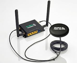 KUMA Connect PRO 4G LTE Cellular Router & RV Mobile Hotspot Kit | High Gain Weatherproof Antenna | Portable WiFi for 32 Devices SIM Card Internet | Travel Trailer Accessories & Camper Must Haves - Image 1