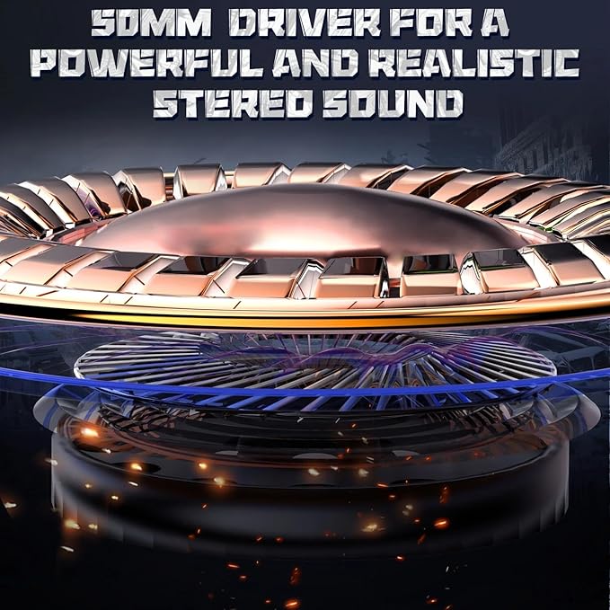 ONIKUMA K19 Gaming Headset, Stereo Bass Surround Headset LED RGB 3.5mm Headphone for PS4 Xbox One Nintendo Switch PC PS3 Mac, Noise Cancelling Mic LED Light, Designed Technically for Gamer