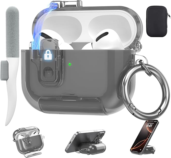 Valkit Compatible Airpods Pro 2nd Generation Case Clear, Soft TPU AirPods Pro 2 Case Transparent Protective Cover for Women Men Shockproof iPods Pro 2 Cases Skin for Airpods Pro 2 Charging Cases