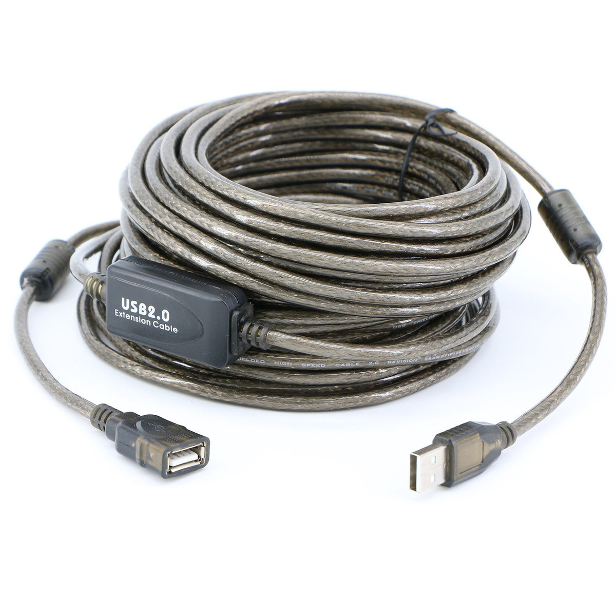 USB 2.0 A Male to A Female Extension Cable High Speed 480 Mbps (50 Feet(15m)) - Image 1