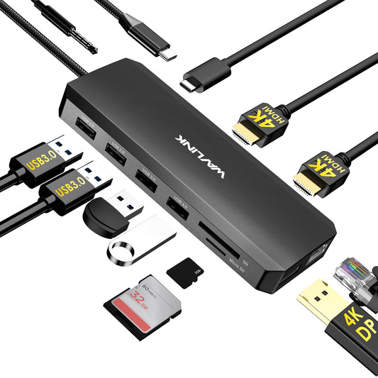 WAVLINK Laptop Docking Station Dual Monitor/Triple D | Computer Access - Image 1