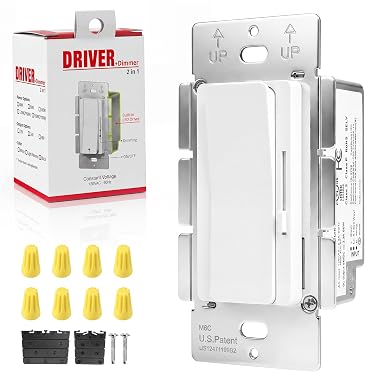 Dimmer Light Switch 24V 60W Dimmable LED Driver 2 in 1 for LED Strip Lights