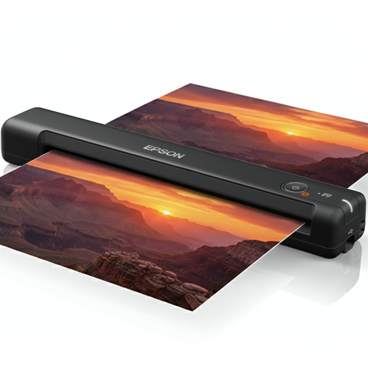 Workforce Es-50 Portable Document Scanner for Laptop - Complete Bundle for Pc and Mac – Best Travel Photo Scanner, with Feeder, Wireless, Mobile Friendly, Mini USB Cable Included (Renewed)