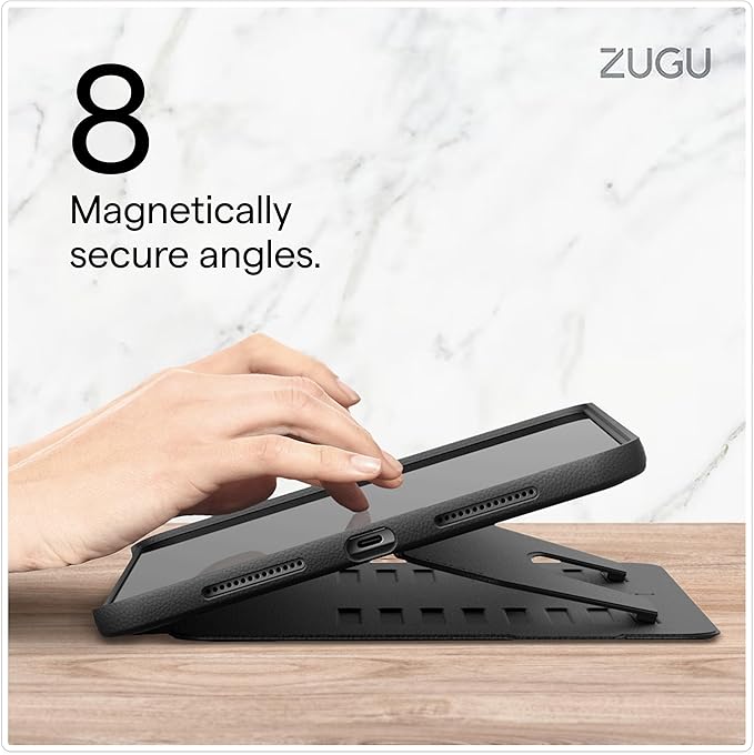 ZUGU CASE for 10.2 Inch iPad 7th / 8th / 9th Generation Case (2021/2020/2019), Protective, Thin, Sleek Design, Magnetic Stand, Sleep/Wake Cover, Magnetic Cover, Slate Blue