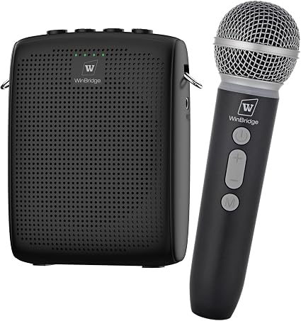 WinBridge Wireless Voice Amplifier with Microphone for Teachers,Tour Guides