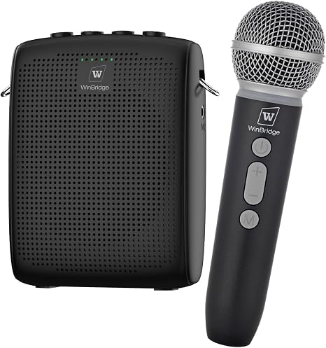WinBridge Wireless Voice Amplifier with Microphone for Teachers,Tour Guides