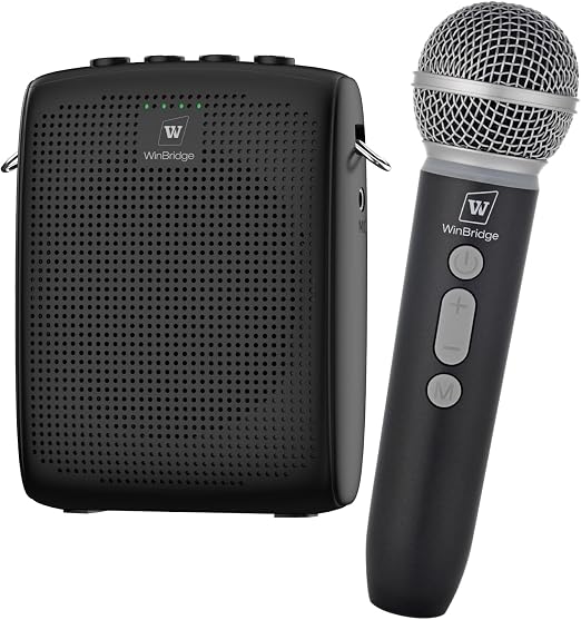 WinBridge Wireless Voice Amplifier with Microphone for Teachers,Tour Guides