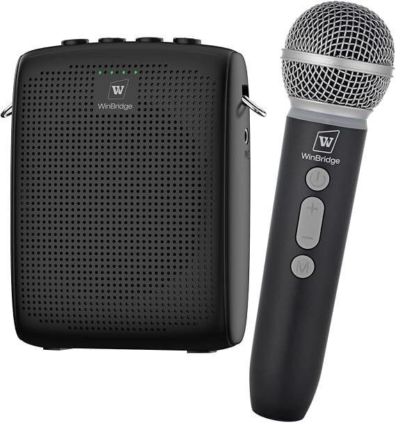 WinBridge Wireless Voice Amplifier with Microphone for Teachers,Tour Guides
