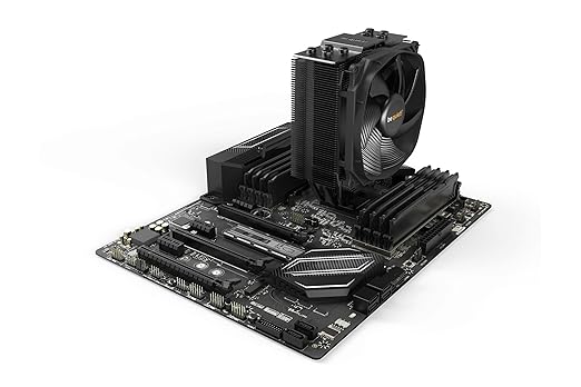 be quiet! Dark Rock Slim 180W TDP CPU Cooler with Silent Wings 3 120mm PWM Fan | Intel 1700 1200 2066 1150 1151 1155 2011 Square ILM | AMD4 AMD5 | Compact Construction | Black | BK024