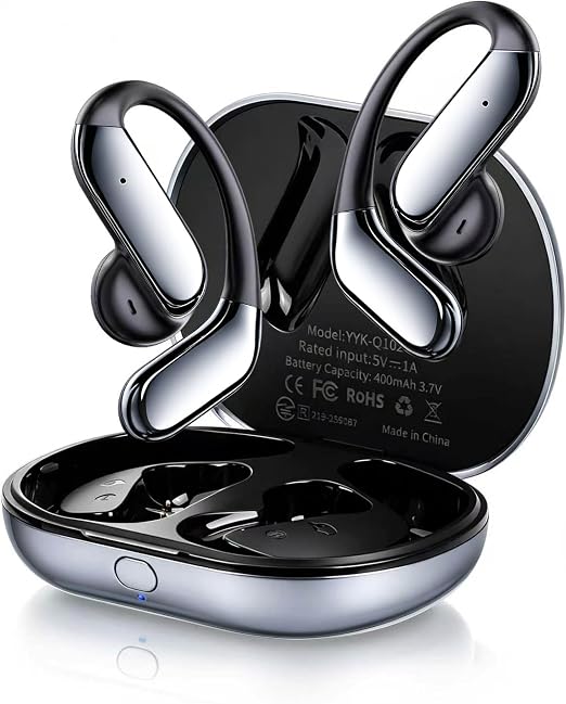 Upgraded Open Ear Headphones with Hooks AI Translation Earbuds Real Time