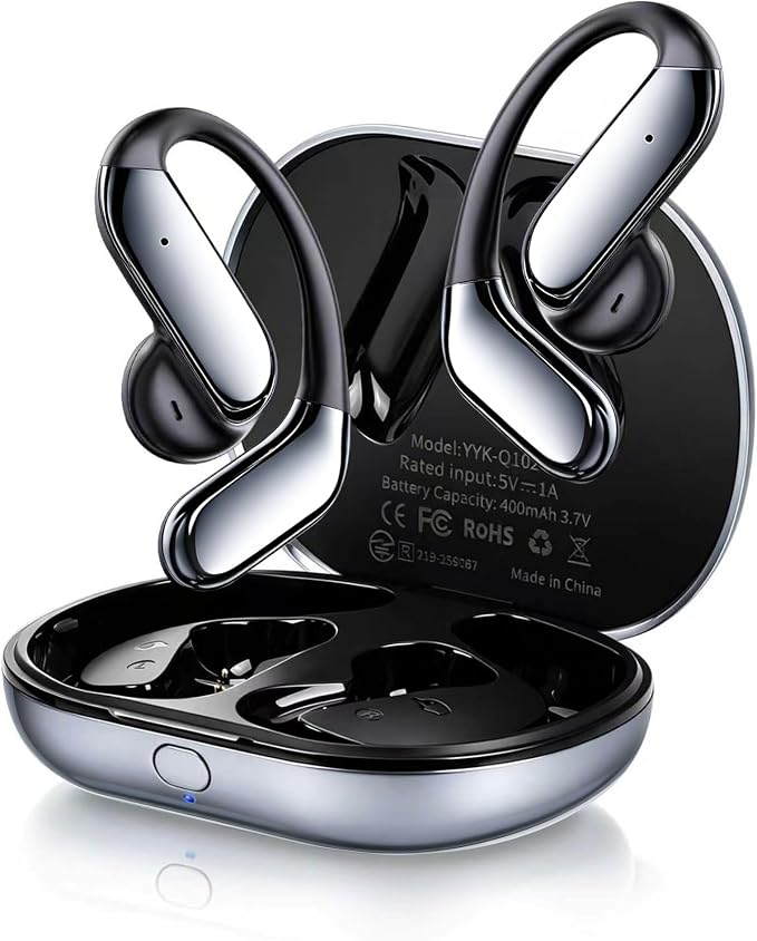 Upgraded Open Ear Headphones with Hooks AI Translation Earbuds Real Time