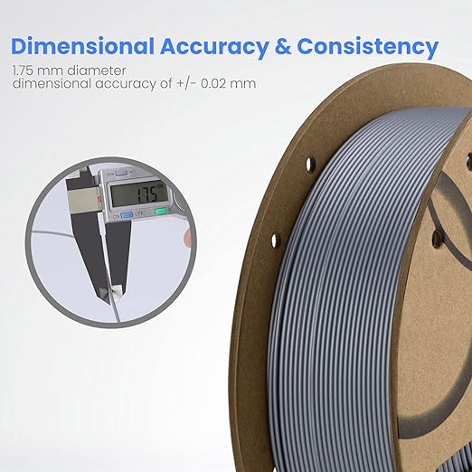 ELEGOO PLA Filament Bundle 10KG, 1.75mm 3D Printer Filament Dimensional Accuracy +/- 0.02mm 10 Assortment Colors, 1kg Spool(2.2lbs) Black/White/Space Gray/Red/Yellow/Orange/Sky Blue/Sea Green/Brown