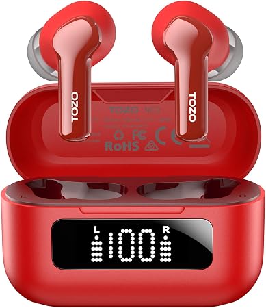 TOZO Hybrid Active Noise Cancelling in Ear Wireless Earbuds, 68H Playtime