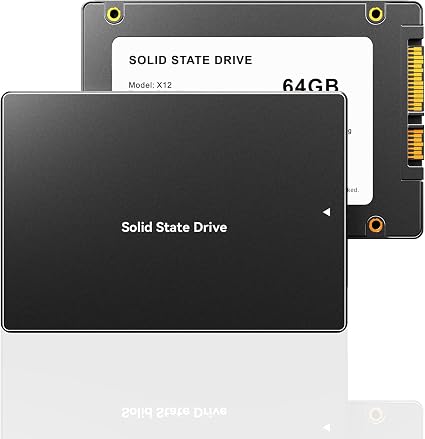 64GB SATA III SSD Internal Solid State Drive 2.5" Advanced 3D NAND Flash up to 280MB/s Hard Drive for PC Laptop
