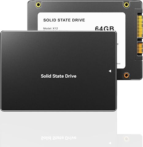 64GB SATA III SSD Internal Solid State Drive 2.5" Advanced 3D NAND Flash up to 280MB/s Hard Drive for PC Laptop