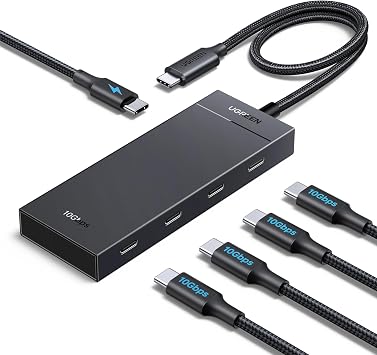 UGREEN USB C Hub 4 Ports, Multiple USB-C 3.2 Hub, 100W PD Port, Aluminum