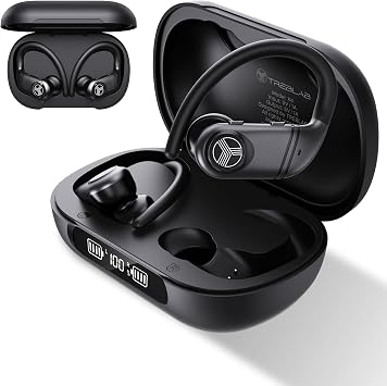 TREBLAB X4 Over the Ear Earbuds Wireless Bluetooth, 11H, IPX5