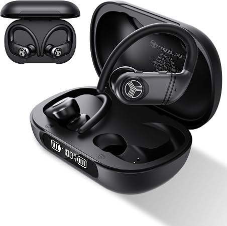 TREBLAB X4 Over the Ear Earbuds Wireless Bluetooth, 11H, IPX5