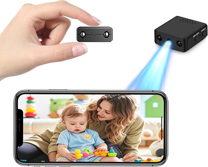 Crazytree Hidden Camera, 1080p HD Mini Spy Camera, WiFi Wireless Camera, Indoor Surveillance Camera for Pet Baby, Nanny Cam with Night Vision, Motion Detection