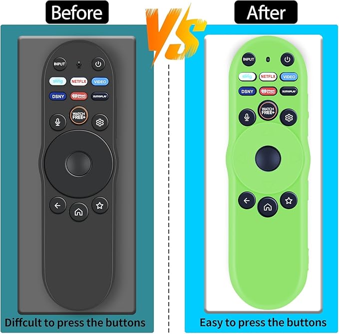 [3-Pack] RETROSUN XRT270 Remote Cover for Vizio Smart TV Remote Easier to Find, Silicone Controller Case Sleeve Compatible with Vizio XRT270 Series (Fluorescent Green/Blue/Pink)